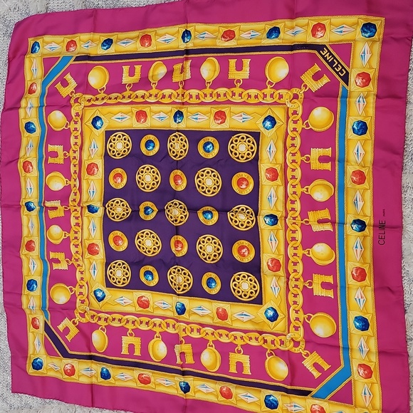 Authentic Celine silk scarf - Picture 2 of 8